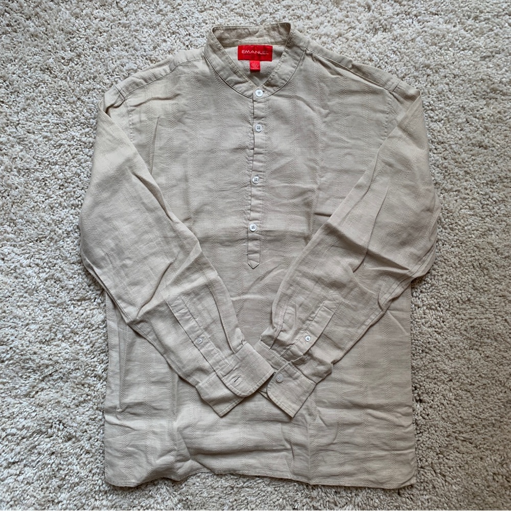 Emanuel Ungaro Band Collar Long-Sleeve